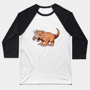 Triceratops Baseball T-Shirt